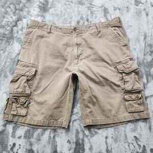 Austin Clothing Co Shorts Men 38 Tan Khaki Cargo Multi Pocket Outdoor Streetwear